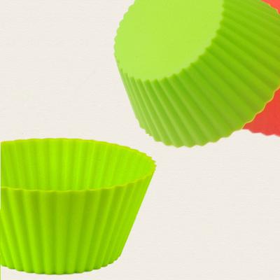 4Pcs Silicone Cake Cup Liner Baking Cup Mold Muffin Round Cakecup Cake Tool