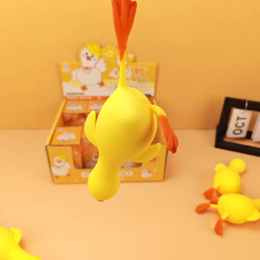 1Pc Long Neck Duck Squishy Toy–Slow Rise Yellow Duck Stress Ball,Cute Decompression Fidget for Students, Soft Anxiety Relief Toy