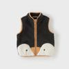 David Bella Children's Plush Vest Winter New Girl's Tank Top Men's Treasure Cartoon Shoulder