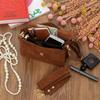 Vezze Frena Choco Small Suede Bag