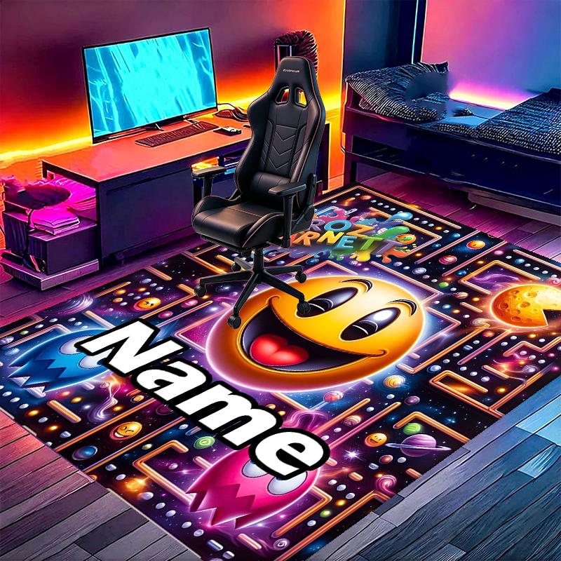 Custom Name Personalized PAC Print Carpet, Versatile Home Decor Rug, for Playroom, Apartment, Balcony, Entryway, Hallway Gift