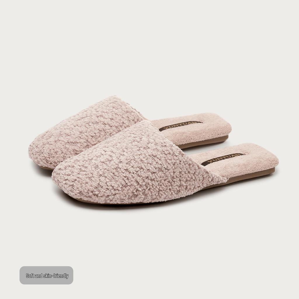 Weiche Samt-Indoor-Hausschuhe mit Anti-Rutsch-Sohle für Damen & Herren - Warm, hautfreundliche Baumwolle für Herbst & Winter