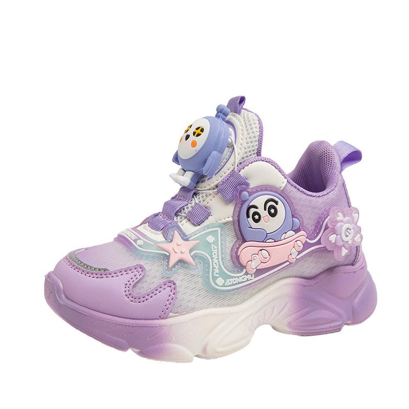 

Кроссовки для девочек 2025 новая осень легкие с мягкой подошвой детская обувь туфли принцессы для девочек весна и осень со светящейся подошвой кроссовки папы 30 yards inner length about 17.9CM