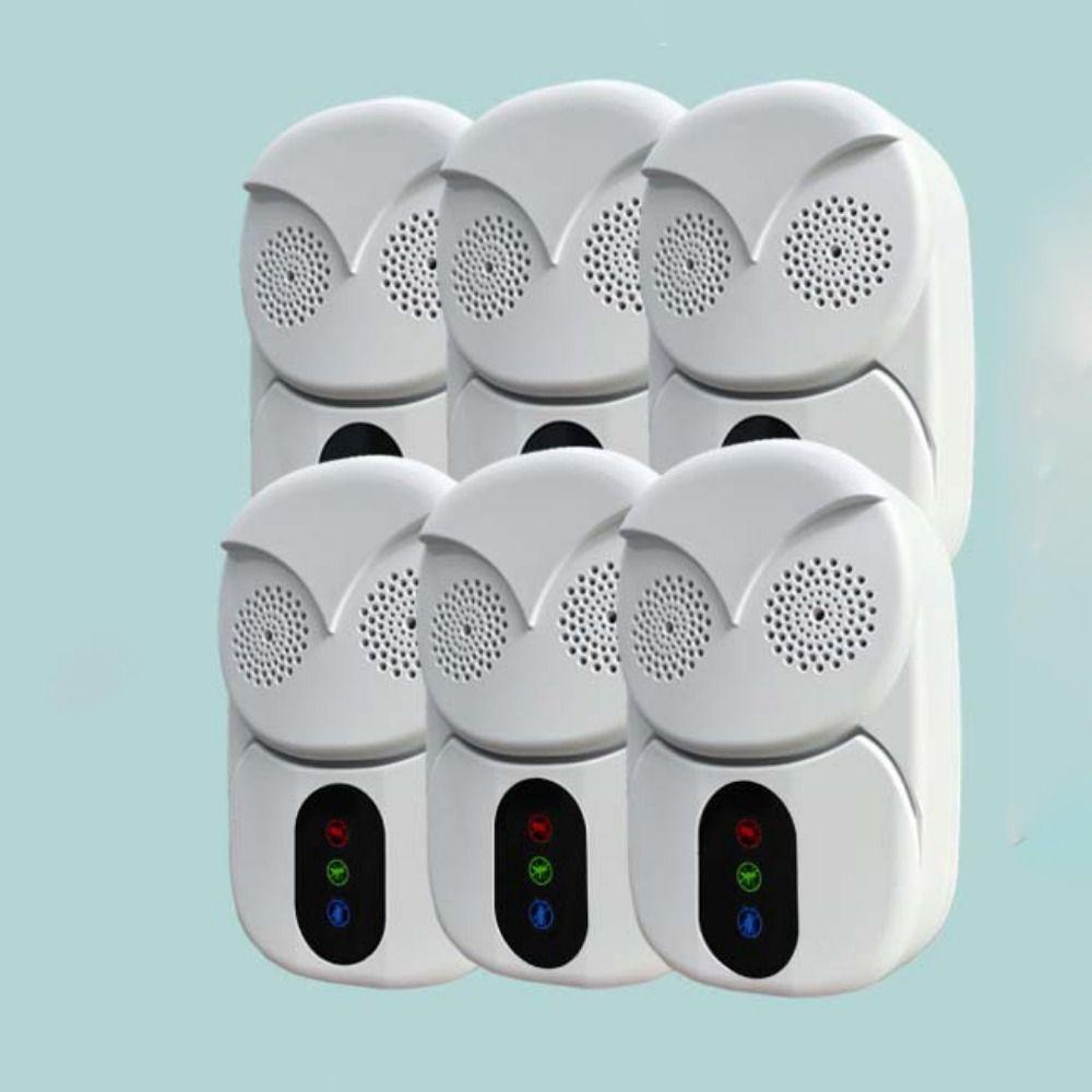 AI Smart Chip Ultrasonic Rodent Repeller Cyclical Frequency Pest Repeller Outdoor Use