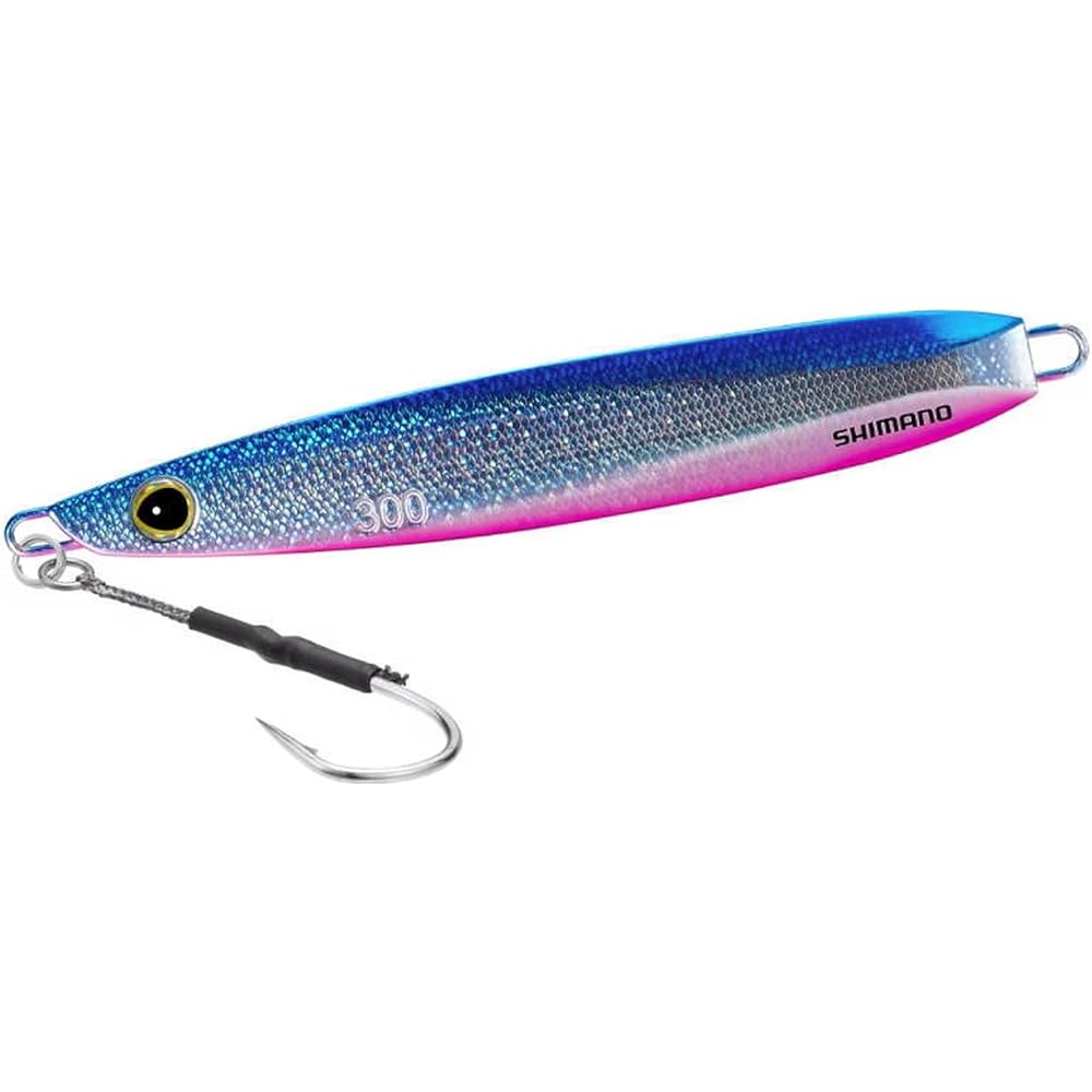 Shimano Ocea EJ Slide Offshore Jig 300g Blue Pink Fishing Tackle