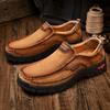 Handgefertigte Echte Lederschuhe Herren Freizeitschuhe Komfort Flache Schuhe Mokassins Werkzeugschuhe