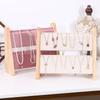 2 Lagen Houten Schuine Vorm Sieraden Display Ketting Hanger Organizer Stand Houder Rek Vitrine Dienblad