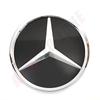 Per Mercedes Benz Classe A W176 2016-2018 A180 A200 A250 Argento e Nero Stile Effetto 3D Griglia Anteriore Emblema Stella Logo Badge