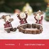Creative Zakka Christmas Handmade Cute Resin Animal Ornaments for Home, Car, or Desk Decoration