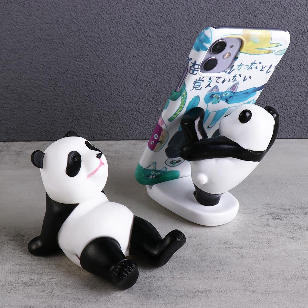Plastic Phone Stand Holder Panda Figurines Mobile Phone Bracket  Phone Accessories