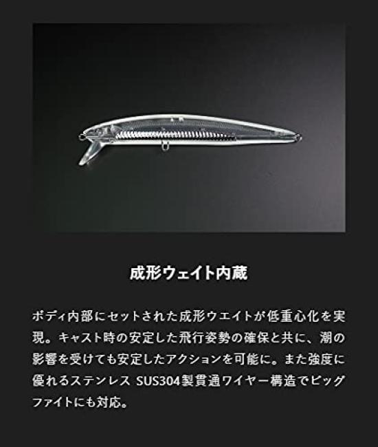 JACKALL Big Backer Anchovies 120SL Raw Whitebait