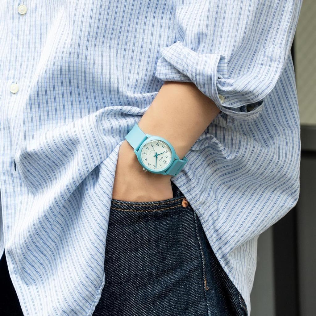 Citizen Q Q 10atm Waterproof Lightweight Easy To Read Dial Blue V52a 504vk