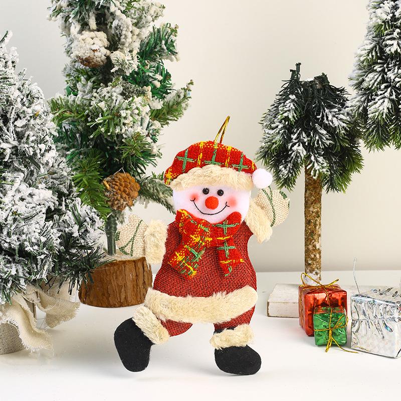 Santa Claus Fabric Doll Ornaments - Christmas Tree Decorations & Small Gift Pendants