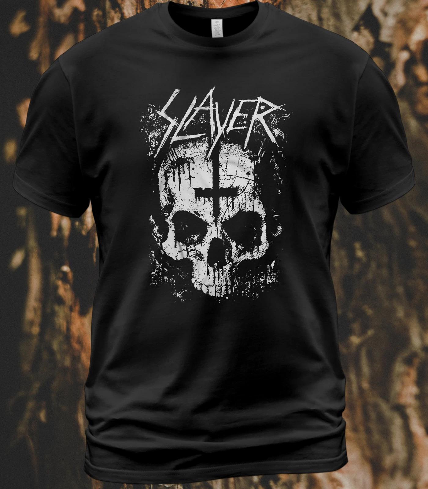 Cotton T-Shirt Slayer Undisputed Attitude Tee Kerry King Tom Araya Paul Bostaph XS