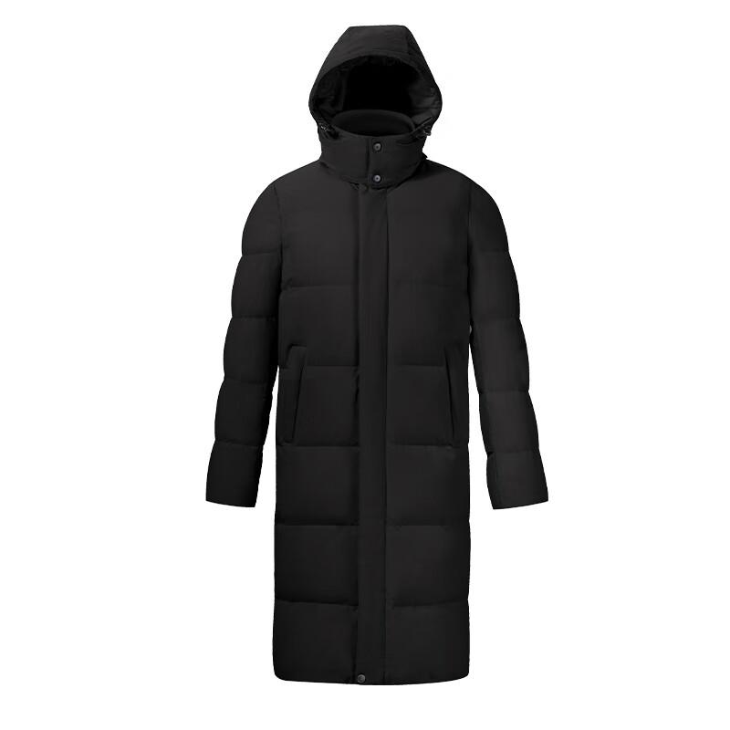 Terman Unisex Long Hooded Duck Down Jacket