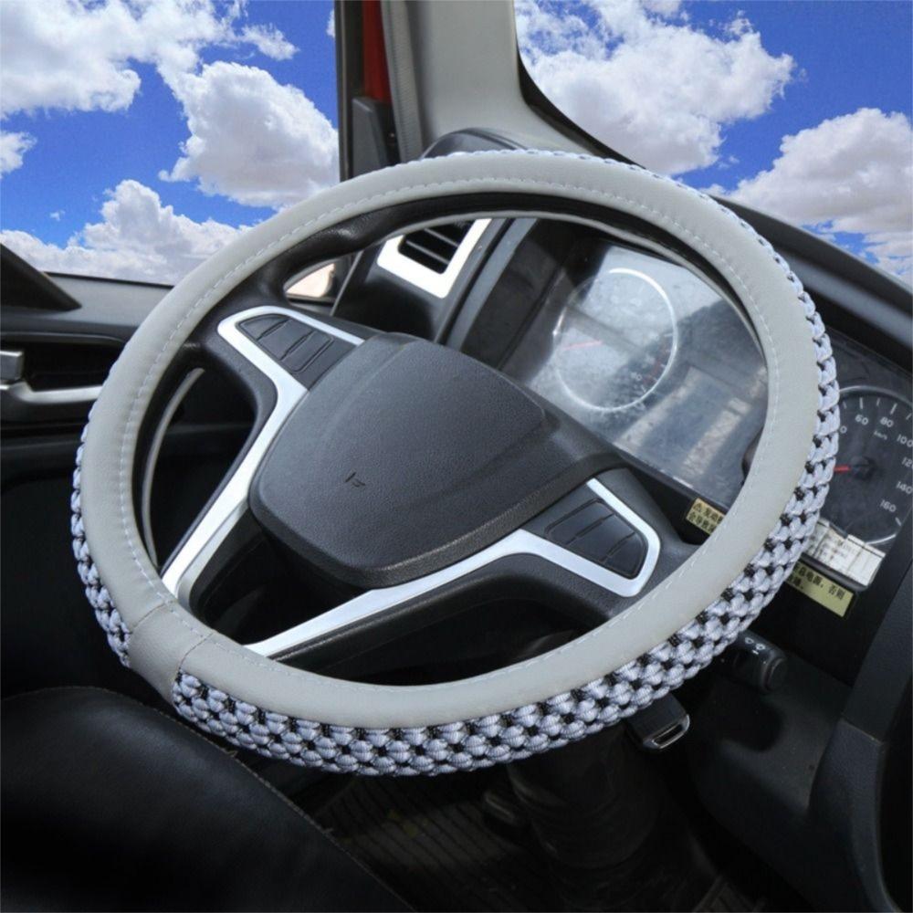 

Breathable Material Car Steering Wheel Cover Non-Slip Auto Steering Wheel Wrap Truck Use