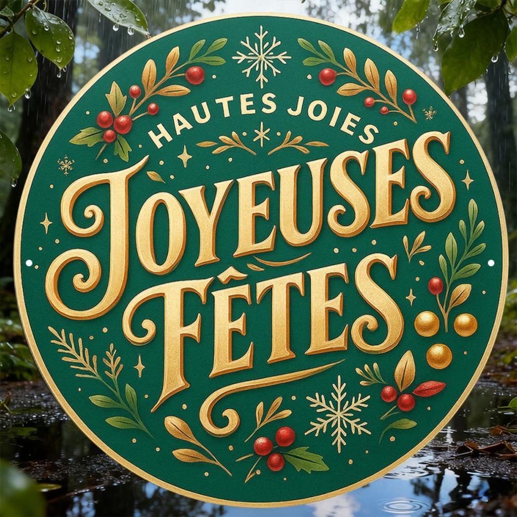 2D Flat Metal Wall Sign Decor