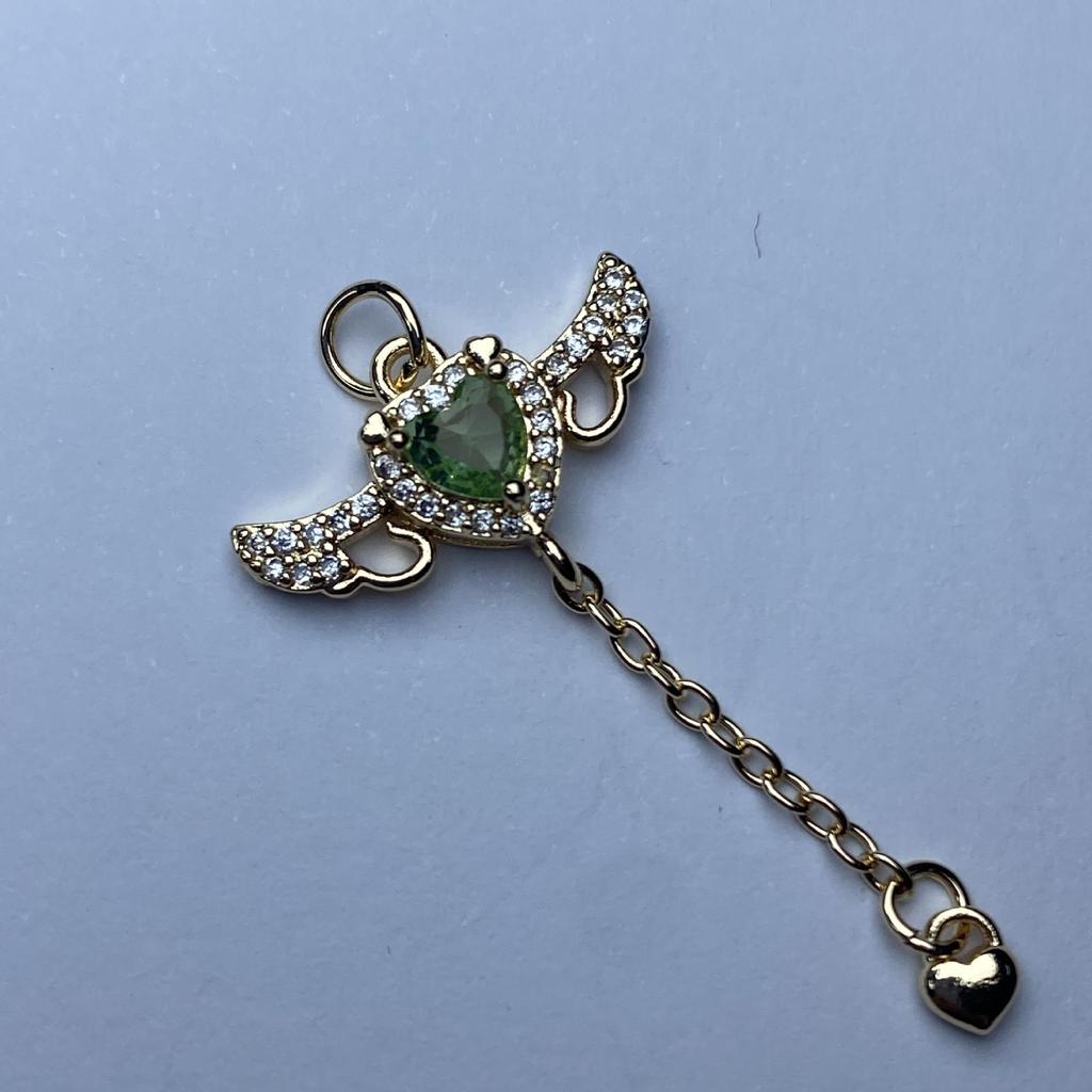 Diy Angel Wings Bail Pendant for Jewelry Making