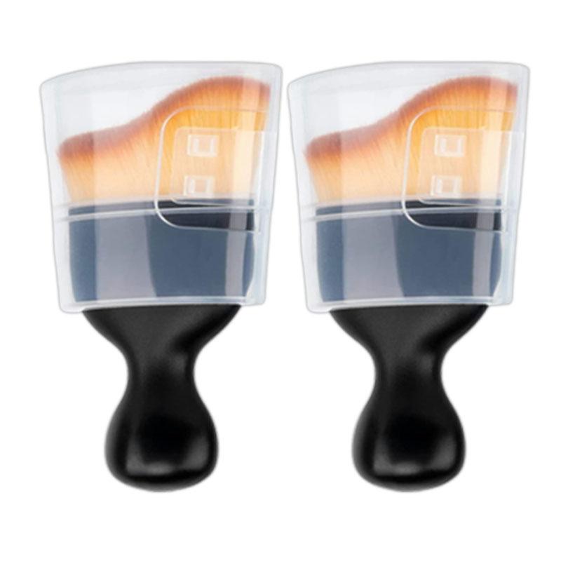 Car Interior Cleaning Brush Conditioner Air Outlet Soft Fur Clean Brushes with Shells Crevice Dust Removal Detailing Brush Tools