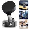 1pc Vacuum Magnetic Universal Phone Holder Car Mounted Adsorption Bracket Multifunctional Foldable 360 Degree Rotation Double Sided