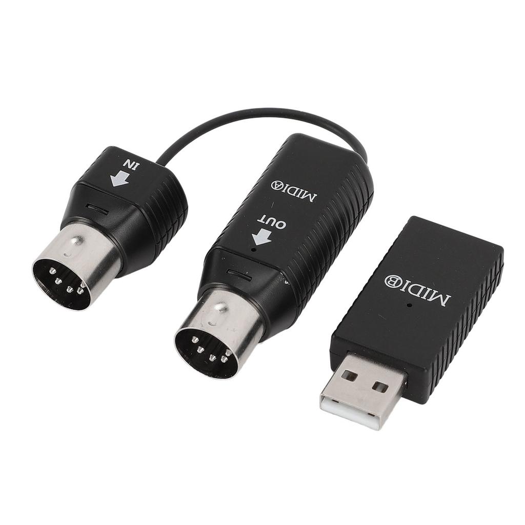 Wireless MIDI Adapter Professional MIDI to USB MIDI Controller for Digital Piano Keyboard to MIDI Device for OS X for