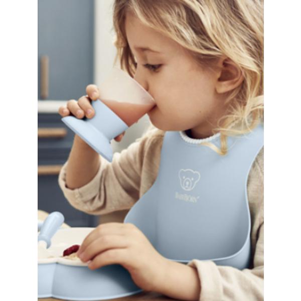 BabyBjorn dětský bryndák bryndák startovací sada 2 kusů, pudrově modrá, 2 kusy