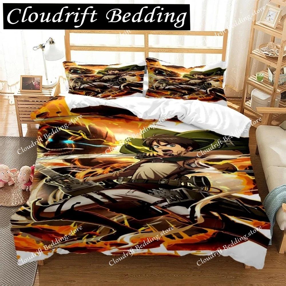 Japanese Anime Polyester Bedding Sets Boys Covers Boys Duvet Cover Set For Teens Bedding Set Cover& Pillowcase