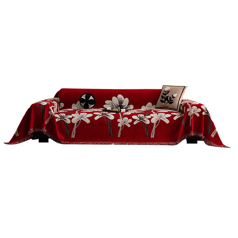 Elegant Chenille Anti-Scratch Sofa Cover - Year-Round Protection
