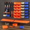 KOOPRO Tool Case, Toolbox, Small Tool Storage Set, Parts Storage, Tool Holder, Hooks, Wall-Mounted Board, Garage, Factory Workshop, Home Workshop, DIY