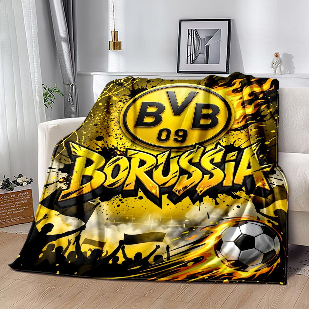 Bvb Borussia Football Fan Blanket Durable Comfort Great For Livingroom Bed Office Four Seasons Multipurpose Warmthful Decor