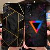 Hülle Für VIVO Y72 5G Bumper V2041 Geometrisches Muster Silikon TPU Matt Handyhülle Für Vivo Y52 5G V2053 Coque Capa Y72t Fundas