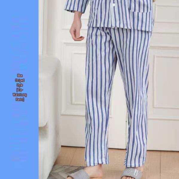 Blouse d'hôpital deux pièces en pur coton avec manches longues et pantalon - Facile à enfiler et à retirer pour les patients