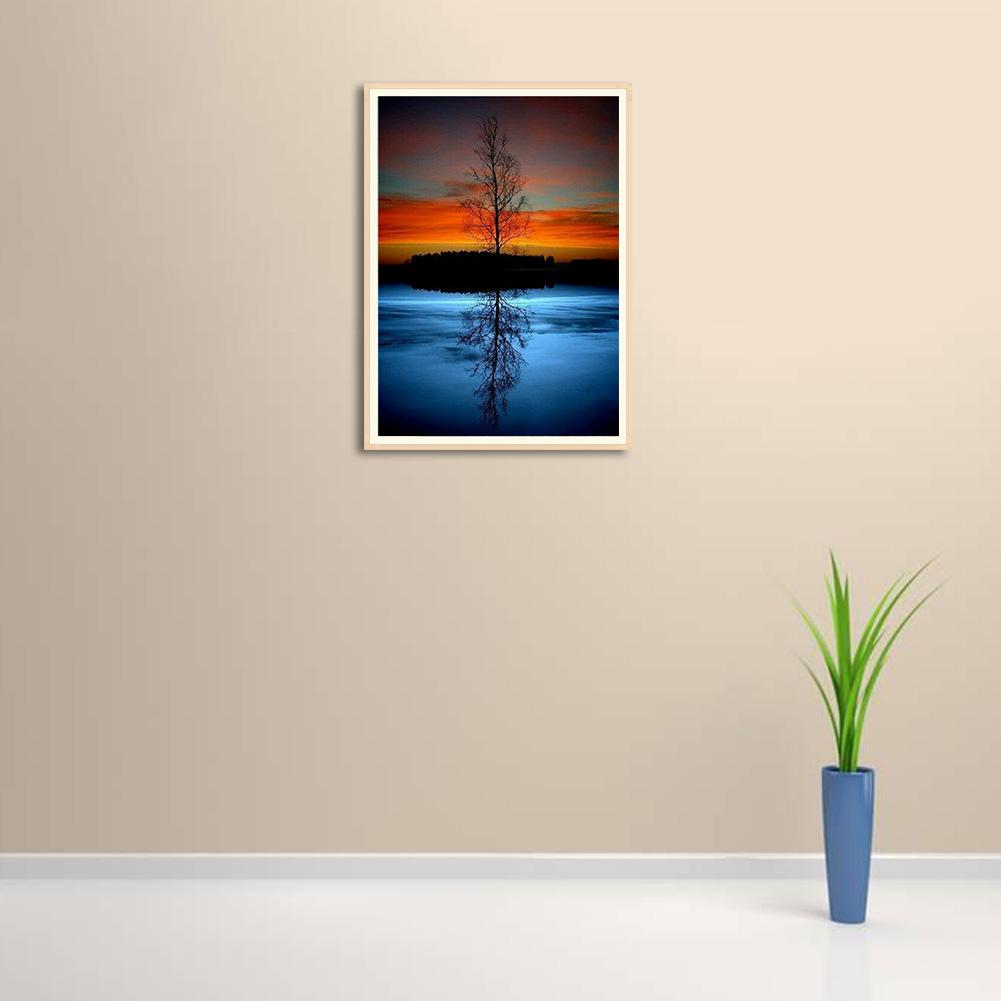 Buy 5D DIY Full Drill Diamond Painting Tree Cross Stitch Embroidery ...