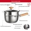 KOBACH 316L Stainless Steel Yukihira Saucepan with Steamer