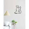 Metall-Tier-Silhouette Wandkunst Handgefertigt Haus Garten Dekoration Geschenk