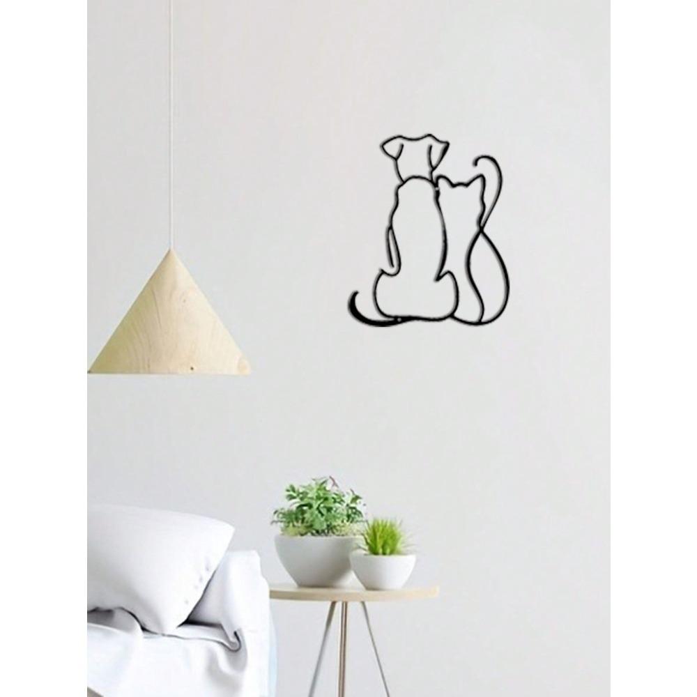 Metall-Tier-Silhouette Wandkunst Handgefertigt Haus Garten Dekoration Geschenk