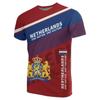 T-shirt homme Pays-Bas, emblème national des Pays-Bas, imprimé 3D, unisexe, tendance, col rond, surdimensionné, ample, style hip-hop, manches courtes