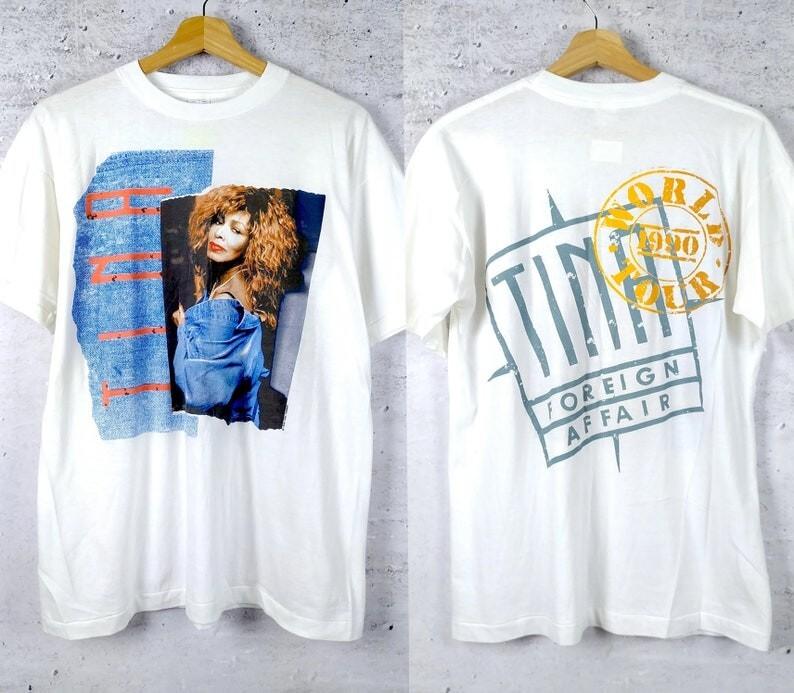 Vintage Styles Tina Turner 1990 Foreign Affair Tour T Shirt Vtg 90s Tina Turn XXXXL