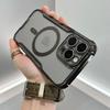 Luxury Magnetic For Magsafe Wireless Charge Plating Clear Case for iPhone 15 12 13 14 16 Pro Max Plus Shockproof Silicone Cover