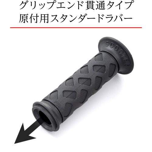 Daytona PROGRIP Motorcycle Grip Handle Diameter 22.2 (Moped) 115mm Standard Rubber End Penetration 789 Type Black 98131