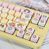 Cute Type Keycap, MAO Cherry Pet Keycap Set, PBT, Customized, Cat and Dog, 132 Keys Suitable for Wooting Mechanical Keyboard