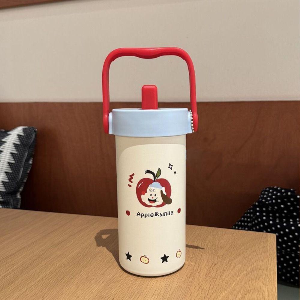600ML 316 Stainless Steel  Cup With Pendant Thermal Water Bottle Insulated Cup  for Office Workers