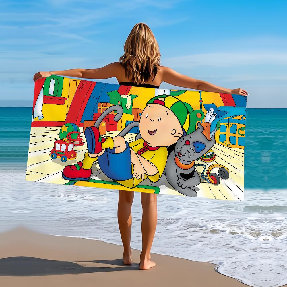 Cute Towel Beach Bath Quick-Drying Lightweight Portable C-CaillouS-ES Sauna Camping Swim Cartoon Pool Travel