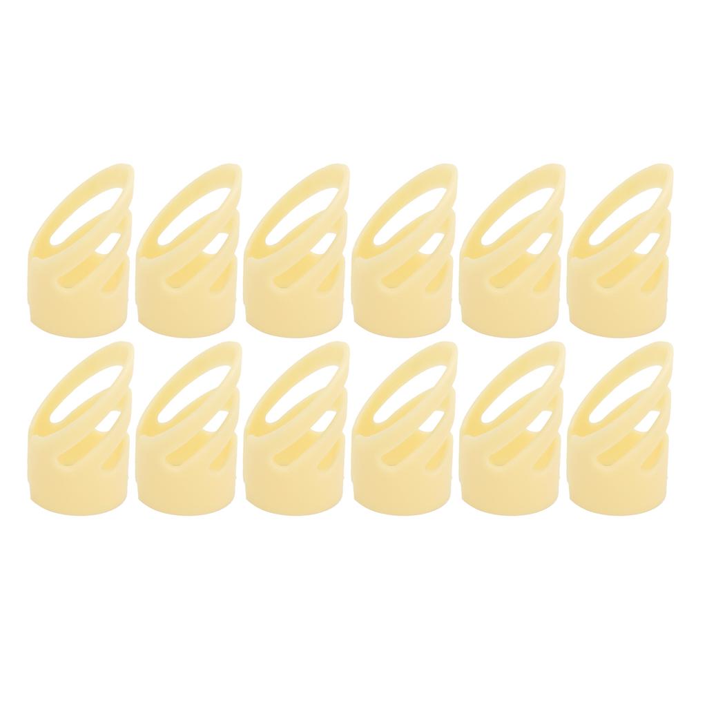 12Pcs Finger Pick Guitar Fingertip Protectors Thumb Forefinger Stringed Instrument Fitting