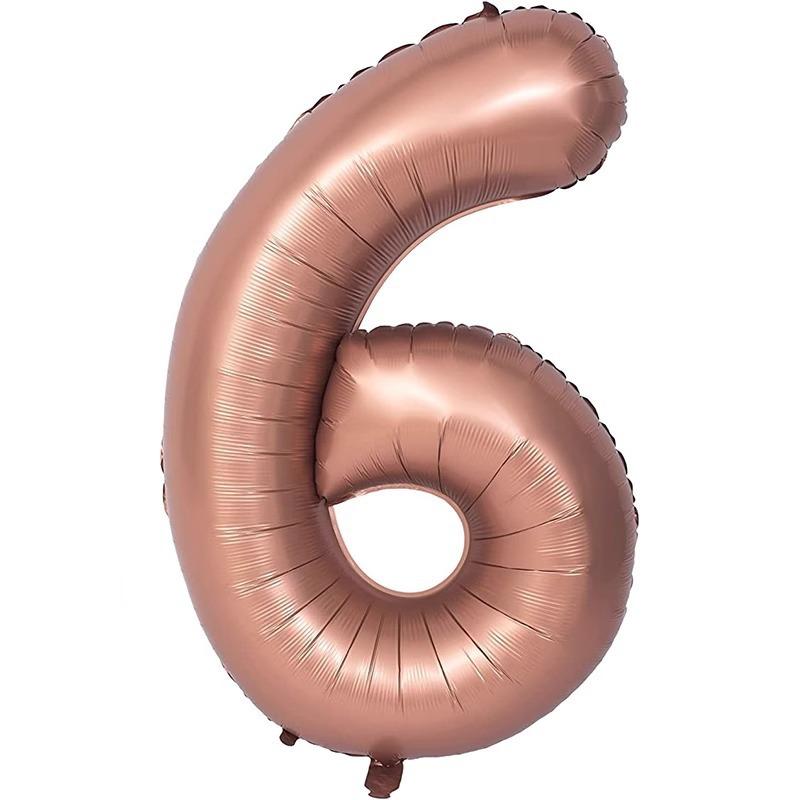 40 Inch Beige Cream Caramel Chocolate Color Retro Number Balloon 123456789 for Baby Shower Birthday Party Wedding Decoration