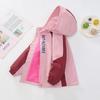 Girls Kids Fleece Lined Hooded Windbreaker Long Sleeve Casual Outerwear Jacket