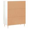 Vidaxl Schrank, Weiß, Glänzend, 69,5X34X90 Cm, Holzwerkstoff