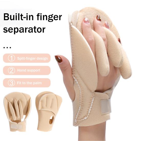1/2 stk Justerbar Fingerseparator Håndbeskytter Håndkontraktur Pude Polstret Fingeradskiller Afstandsstykke Adskillelsesværktøj