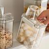 Large Capacity Cereal Containers with Measure Cup Plastic Sealed Jar  Snack