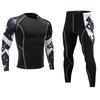 Men's European & American Long-Sleeve Quick-Dry Elastic Fitness T-Shirt